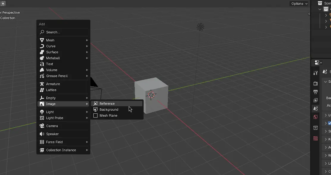Add Reference Image in Blender