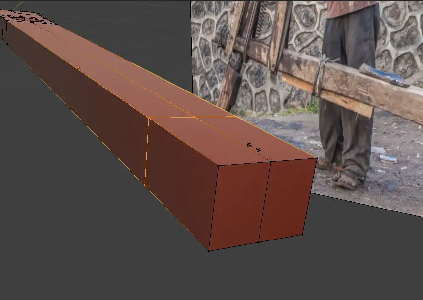 Bring the Edge Loop towards the end of the deck.