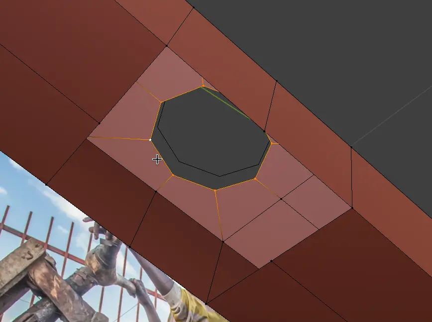 Edge Loop select the circle (Shift + CTRL + Left mouse click)