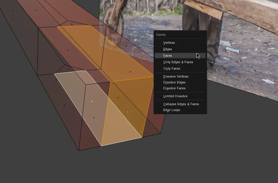 Select 3 faces along the rear side of the deck and (face) delete them.