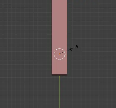 Sizing the circle down.